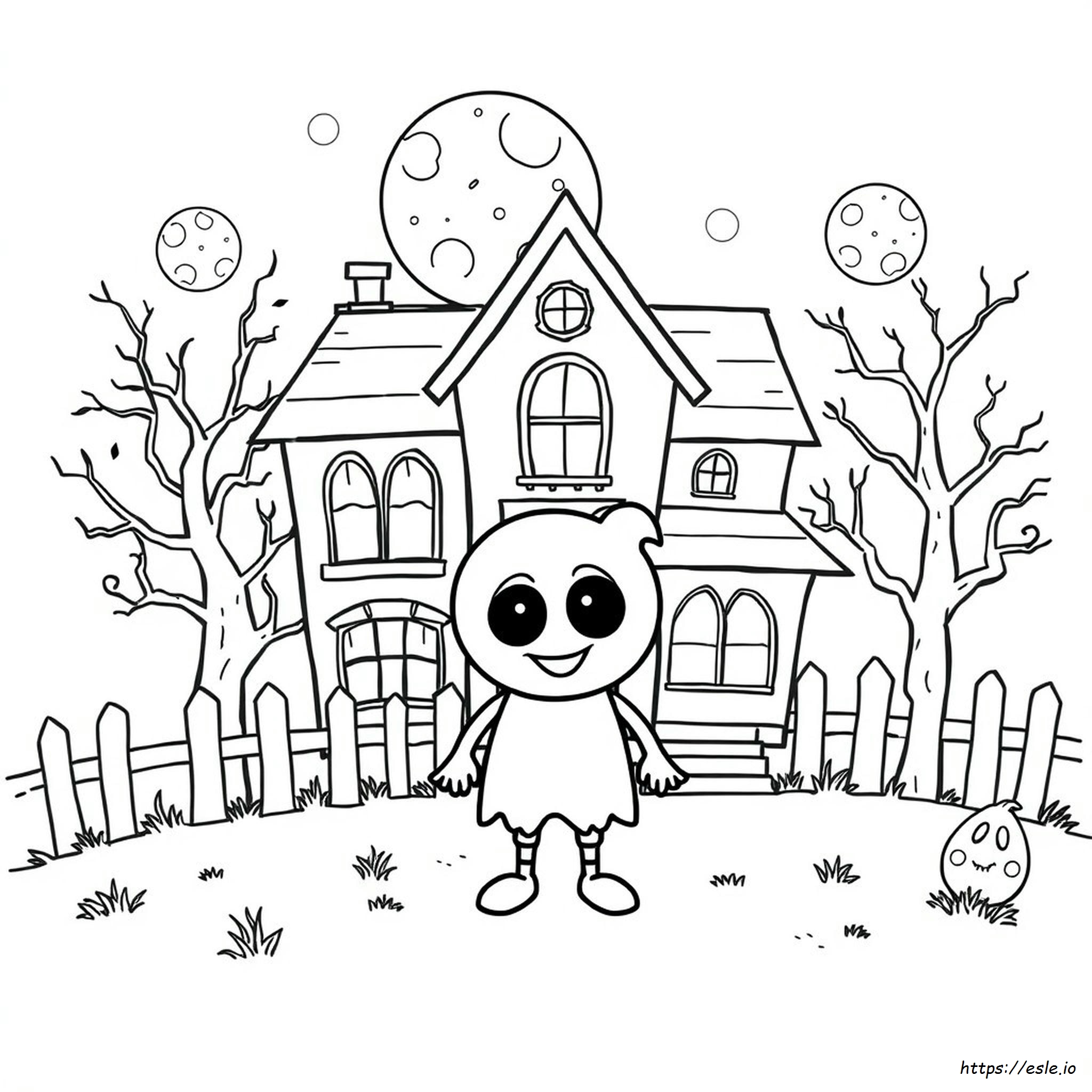 Click Clack Boo Coloring Page