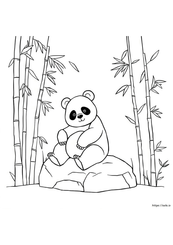 Pagina Da Colorare Con Orso Panda