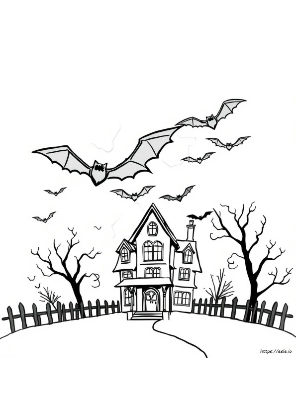Halloween Kleurplaten Met Vleermuizen