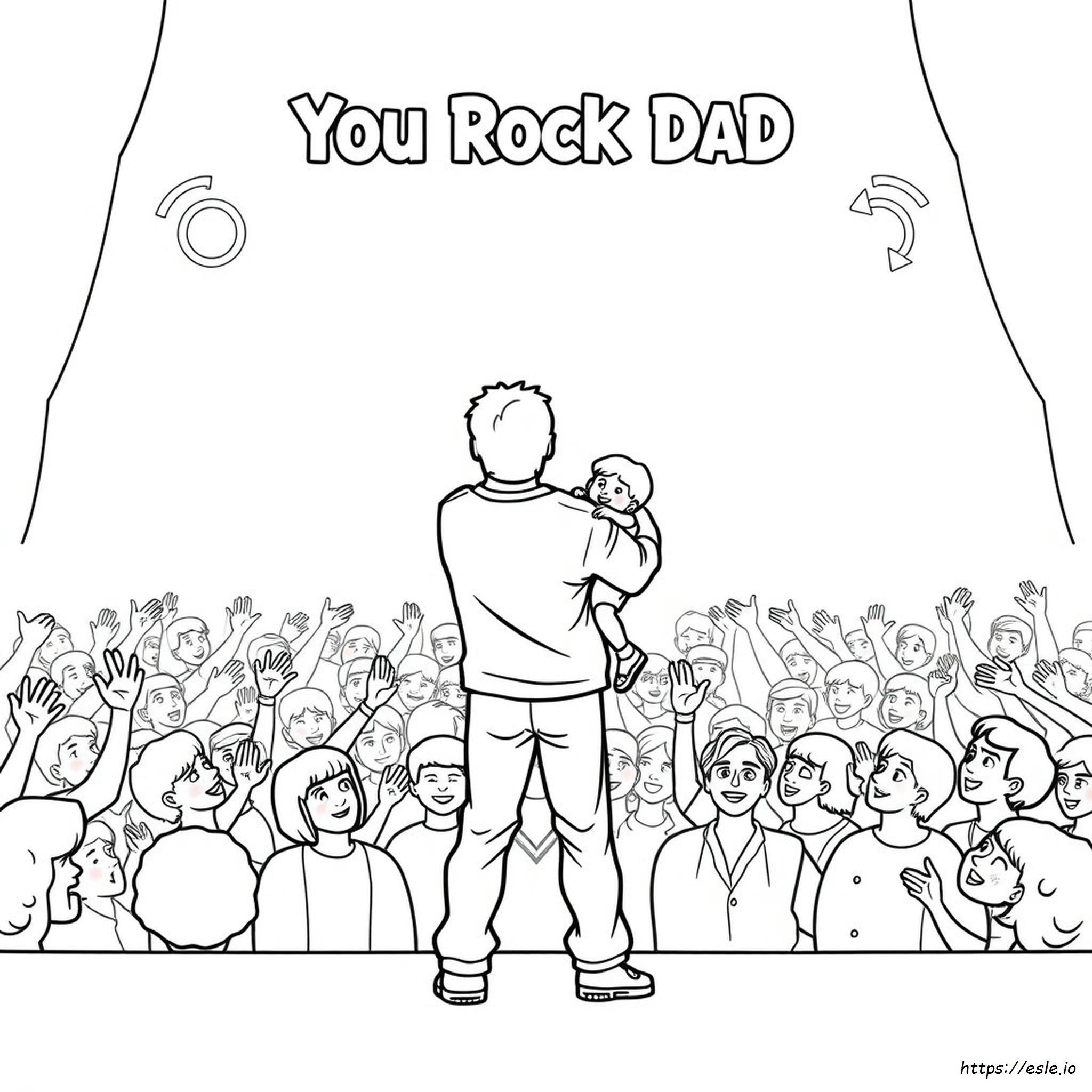 You Rock Dad Coloring Pages