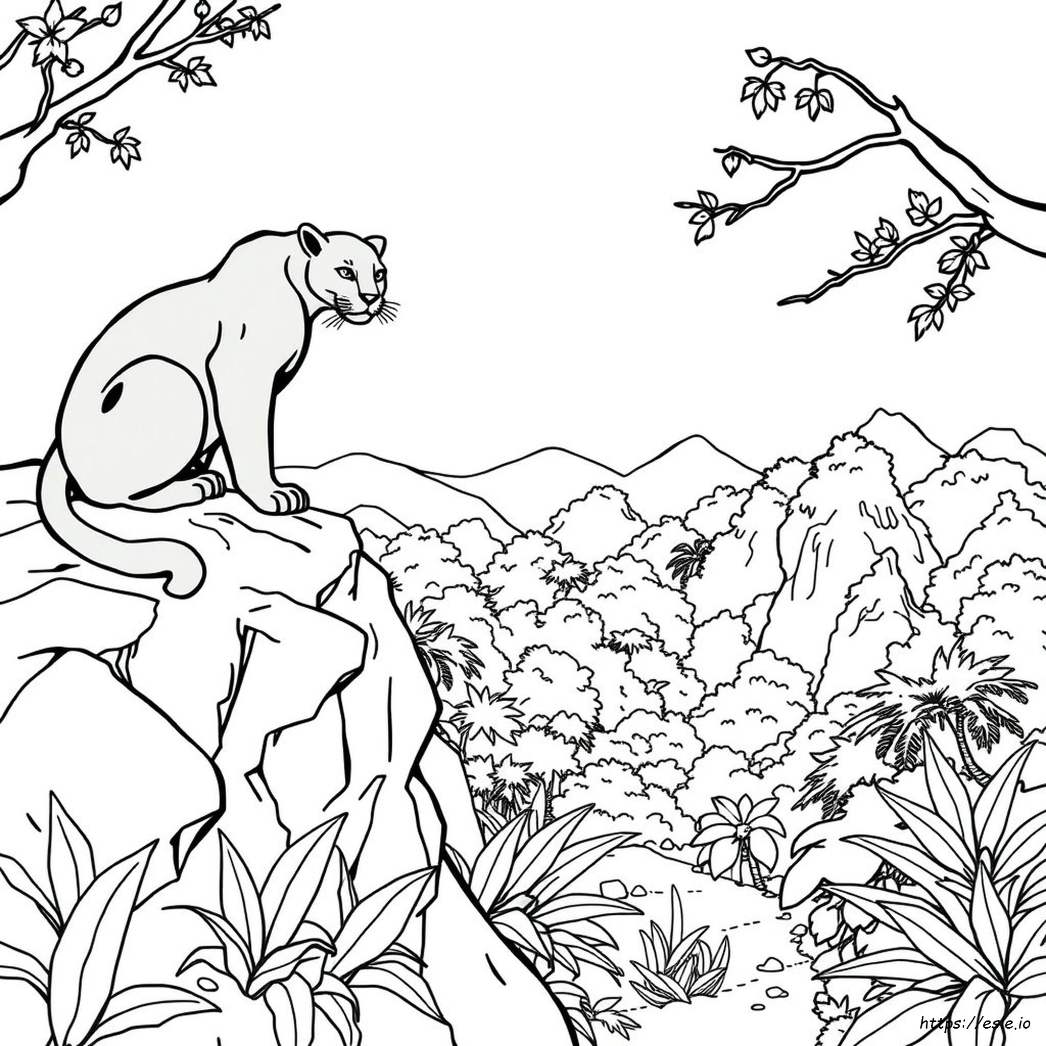 Disegno Pantera Nera Da Colorare