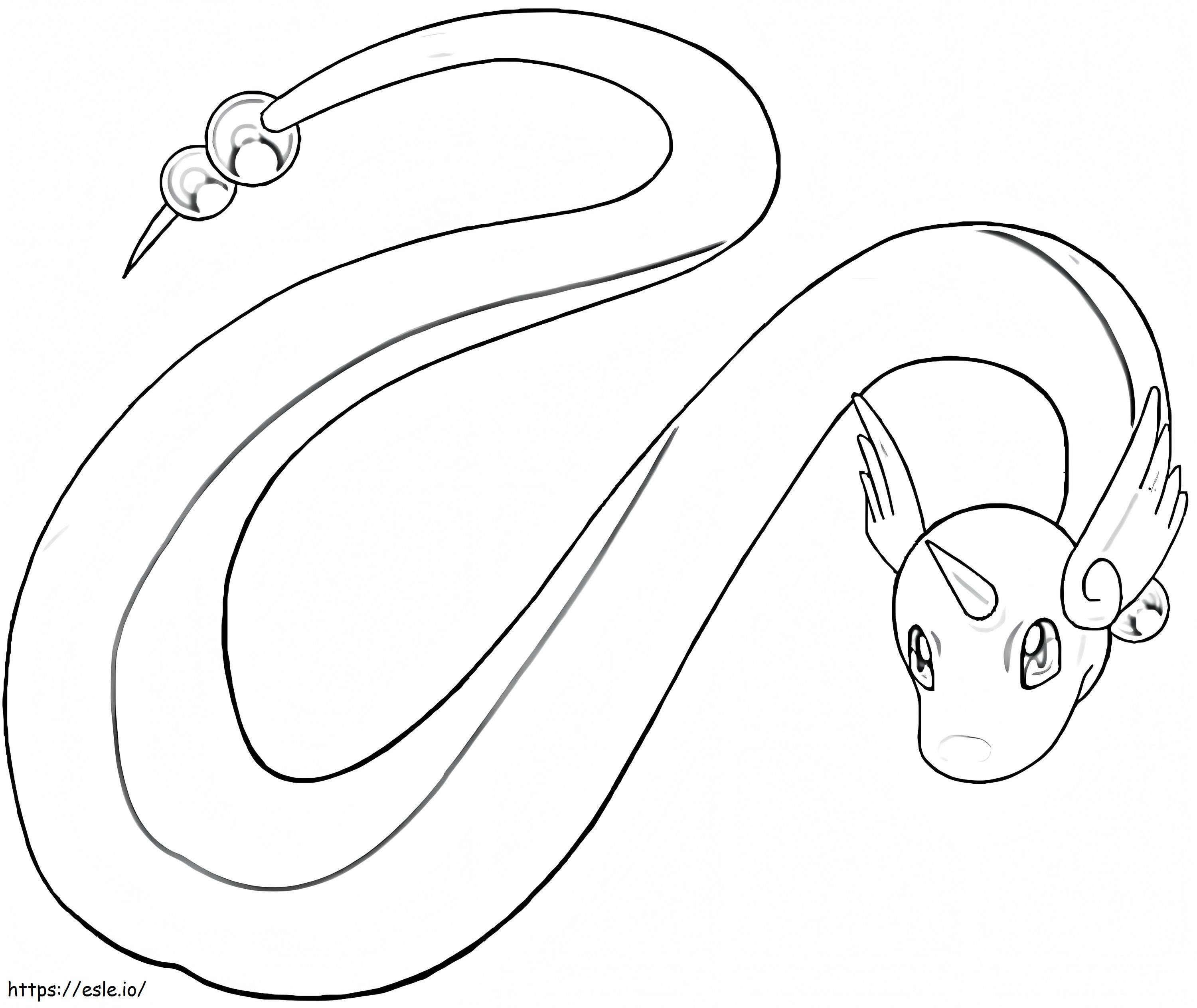Coloriage Pokémon Dragonair gratuit à imprimer dessin