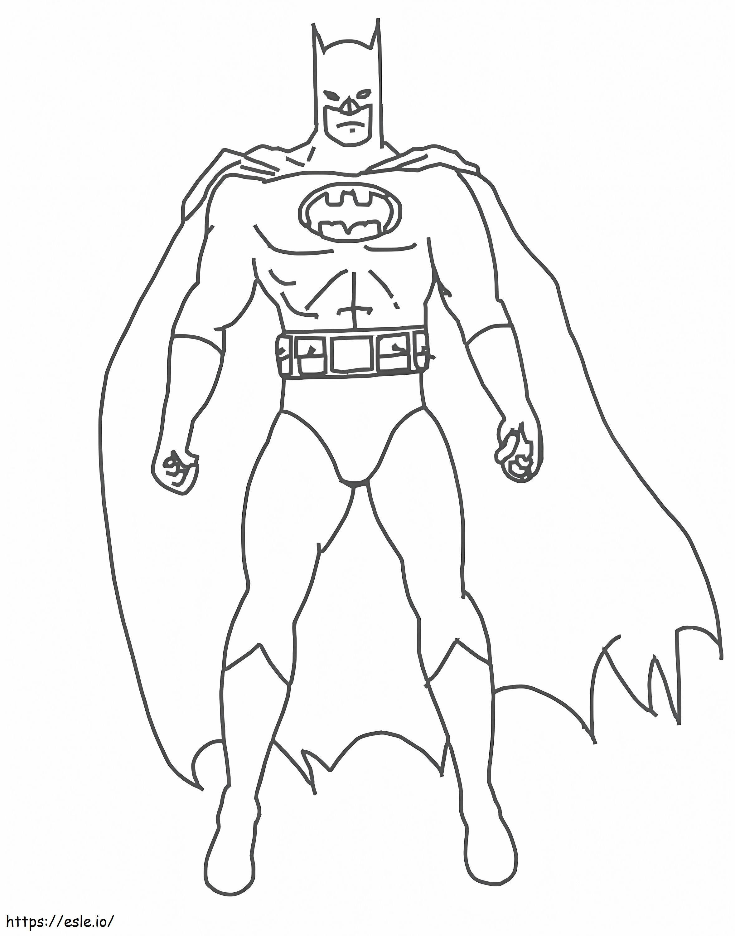 Łatwy Batman kolorowanka