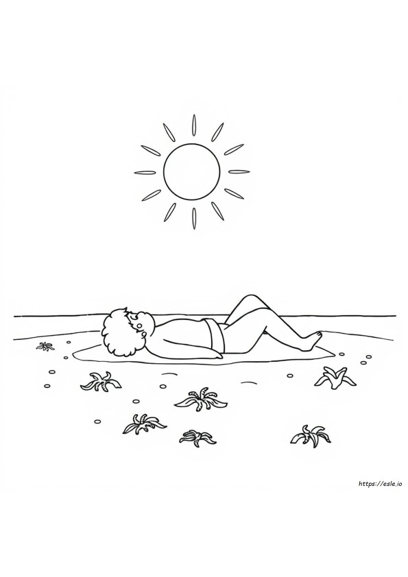 Verão Para Colorir