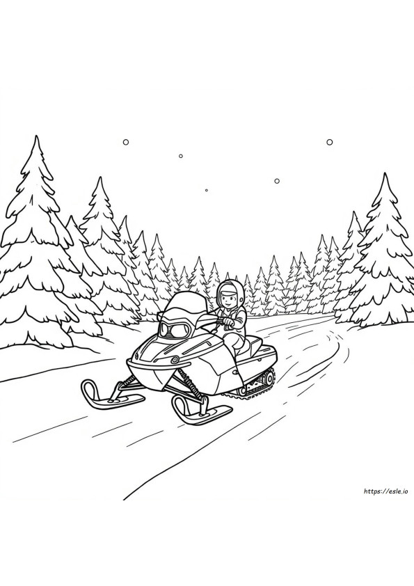 Motorosszán Színező Oldalak Nyomtatható