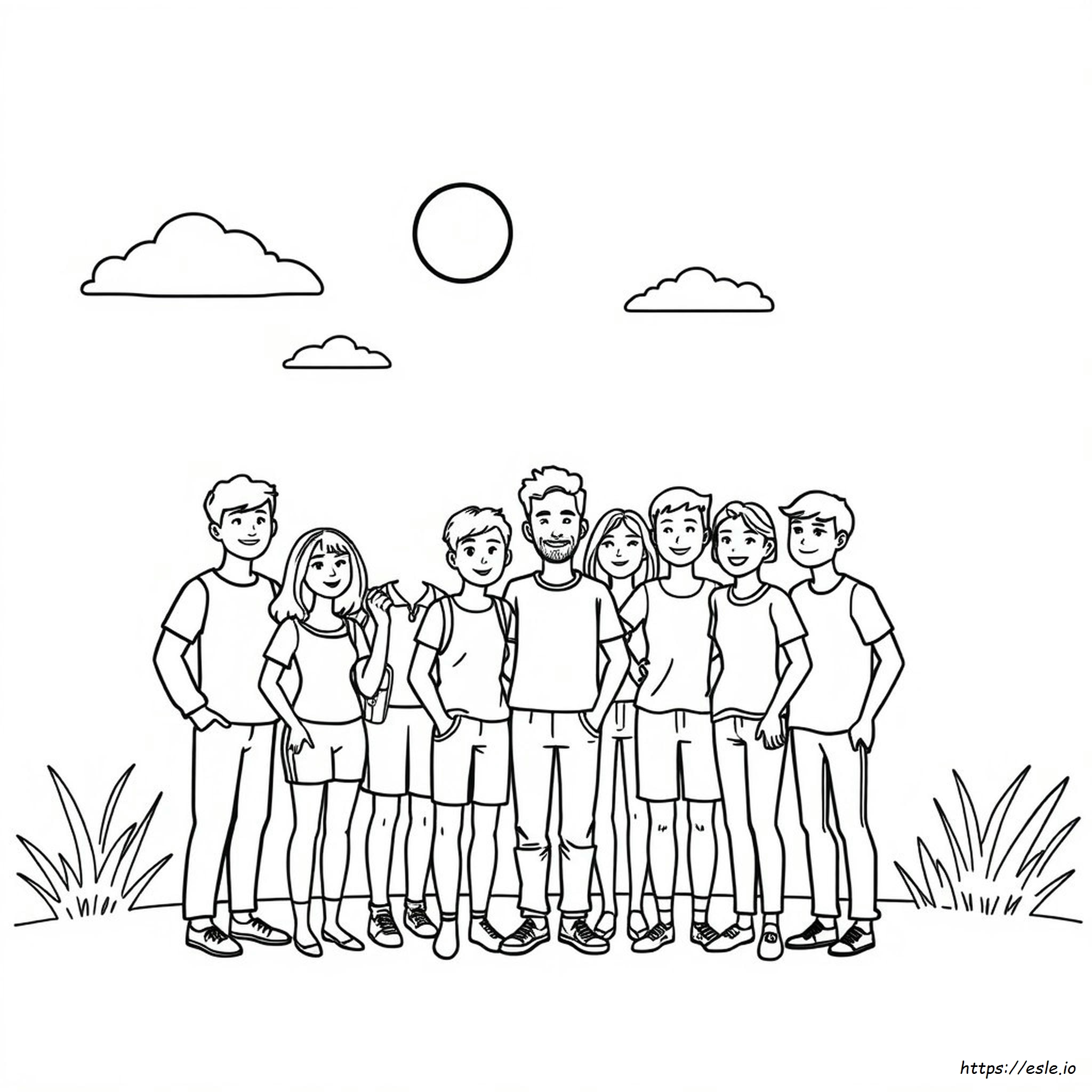 People Coloring Book Pages