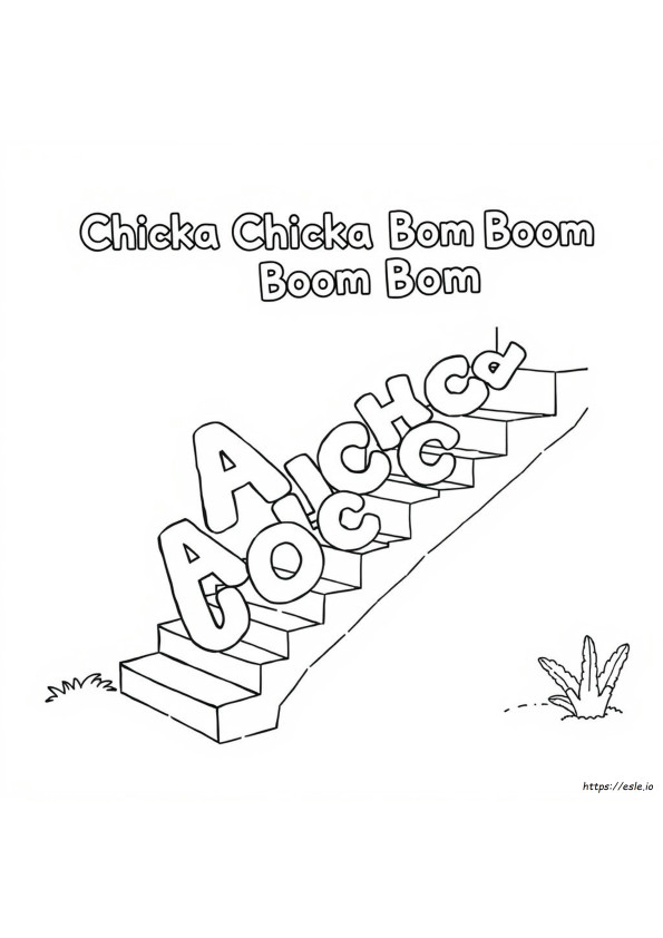 Chicka Chicka Boom Boom Desenhos Para Colorir