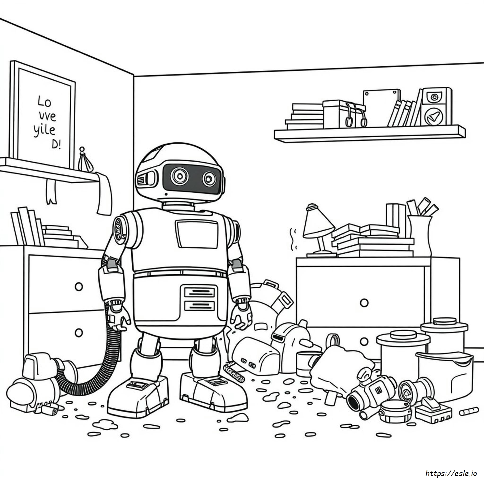 Robot Vacuum Coloring Pages
