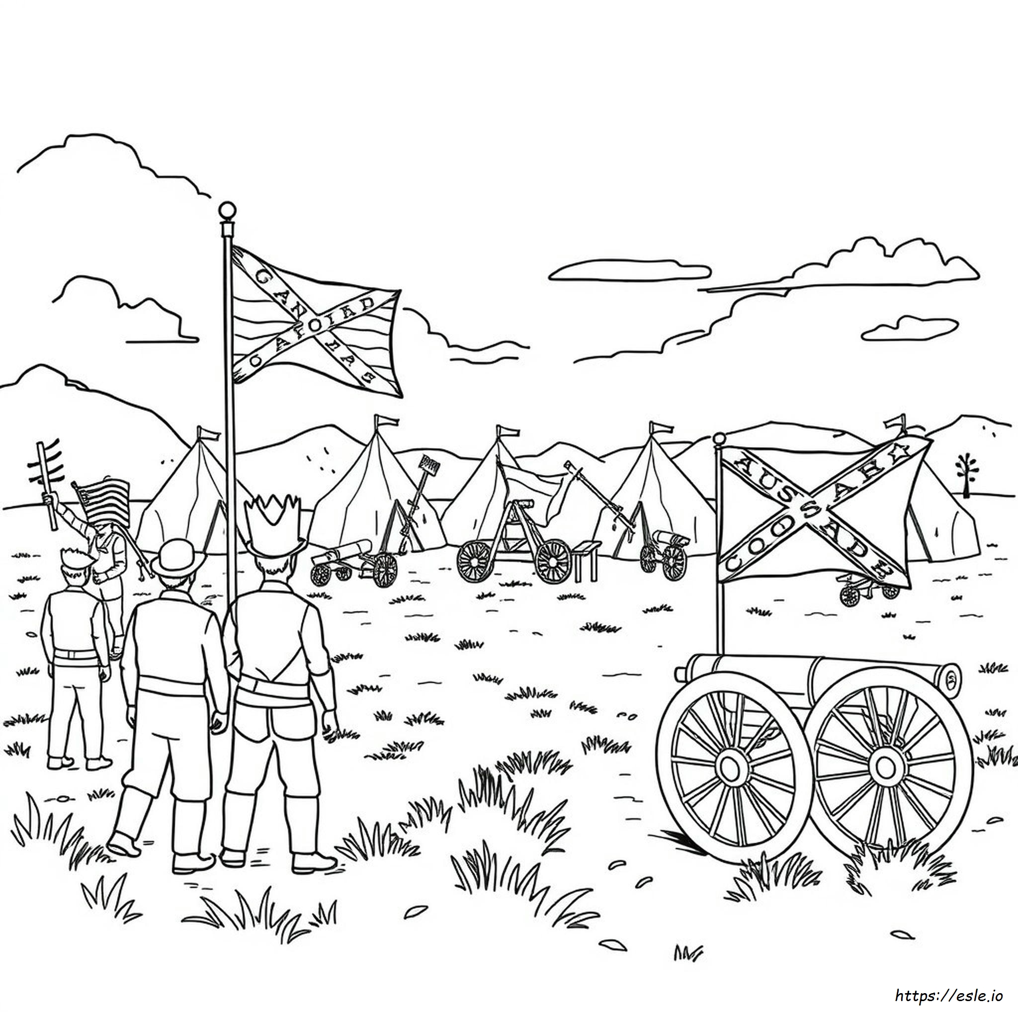 Printable American Civil War Coloring Pages