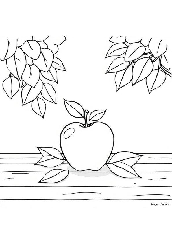 Apple Clipart Coloring