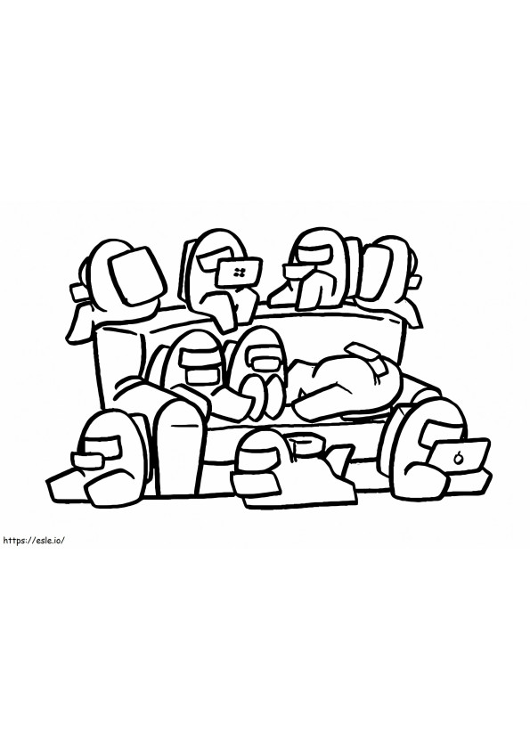 Among Us Funny coloring page