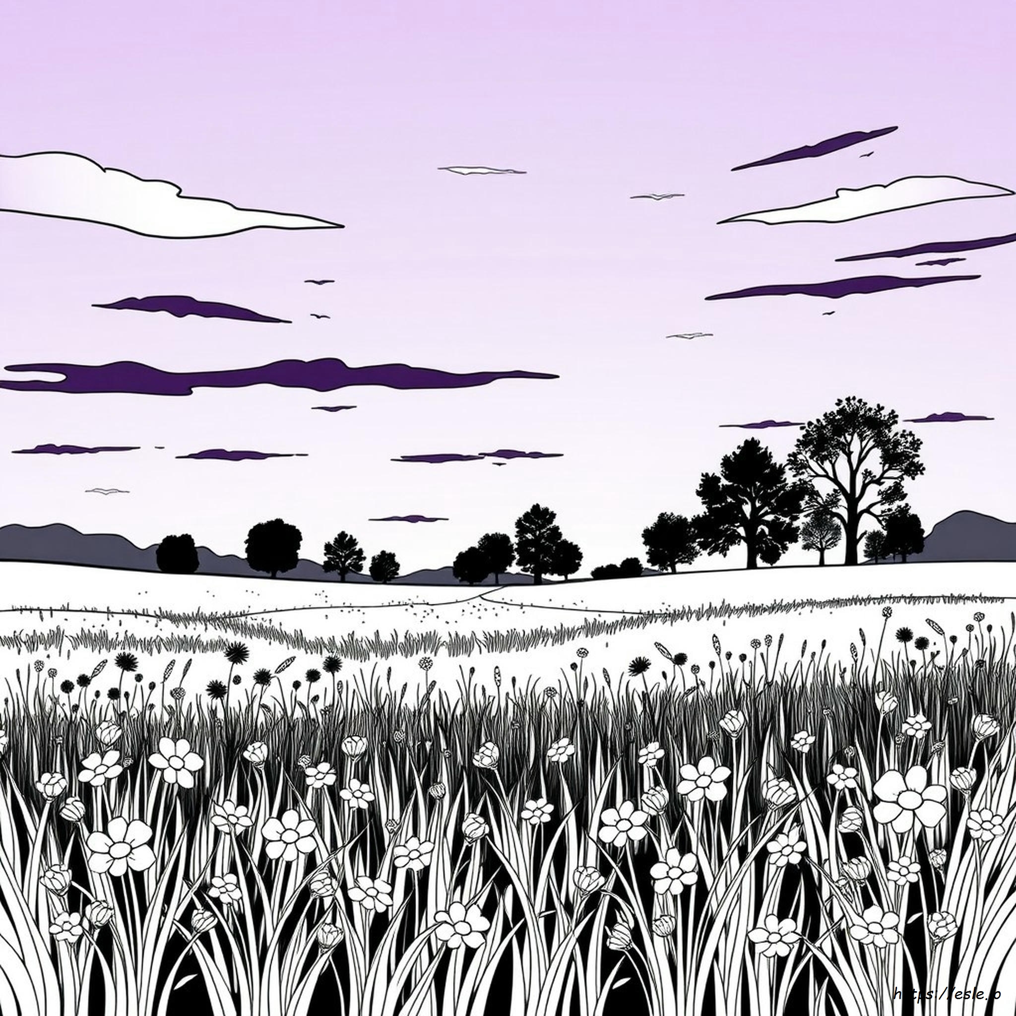 Pagine Da Colorare Del Libro 'Il Colore Viola'