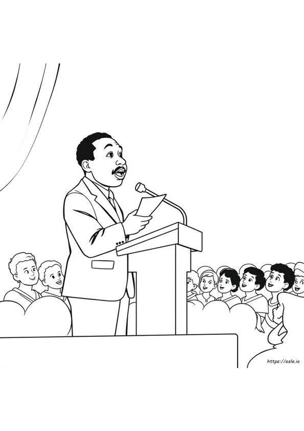 Martin Luther King Jr. Värityskuva