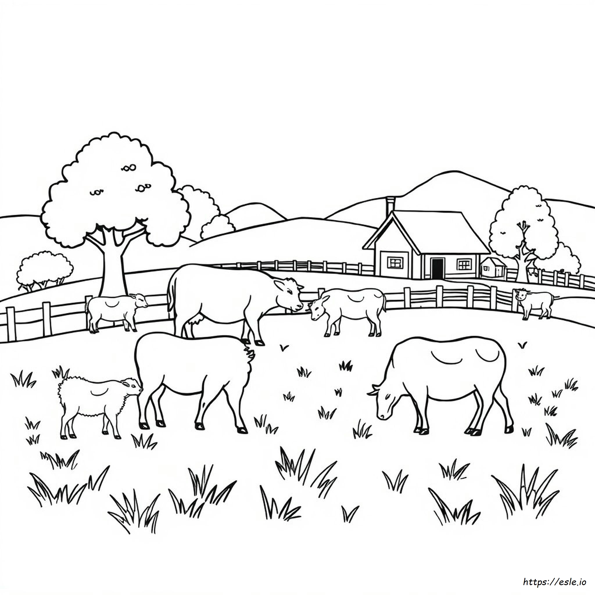 Printable Coloring Pages Of Farm Animals