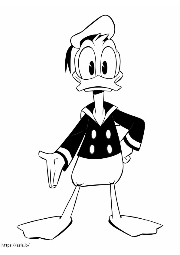 Donald coloring page