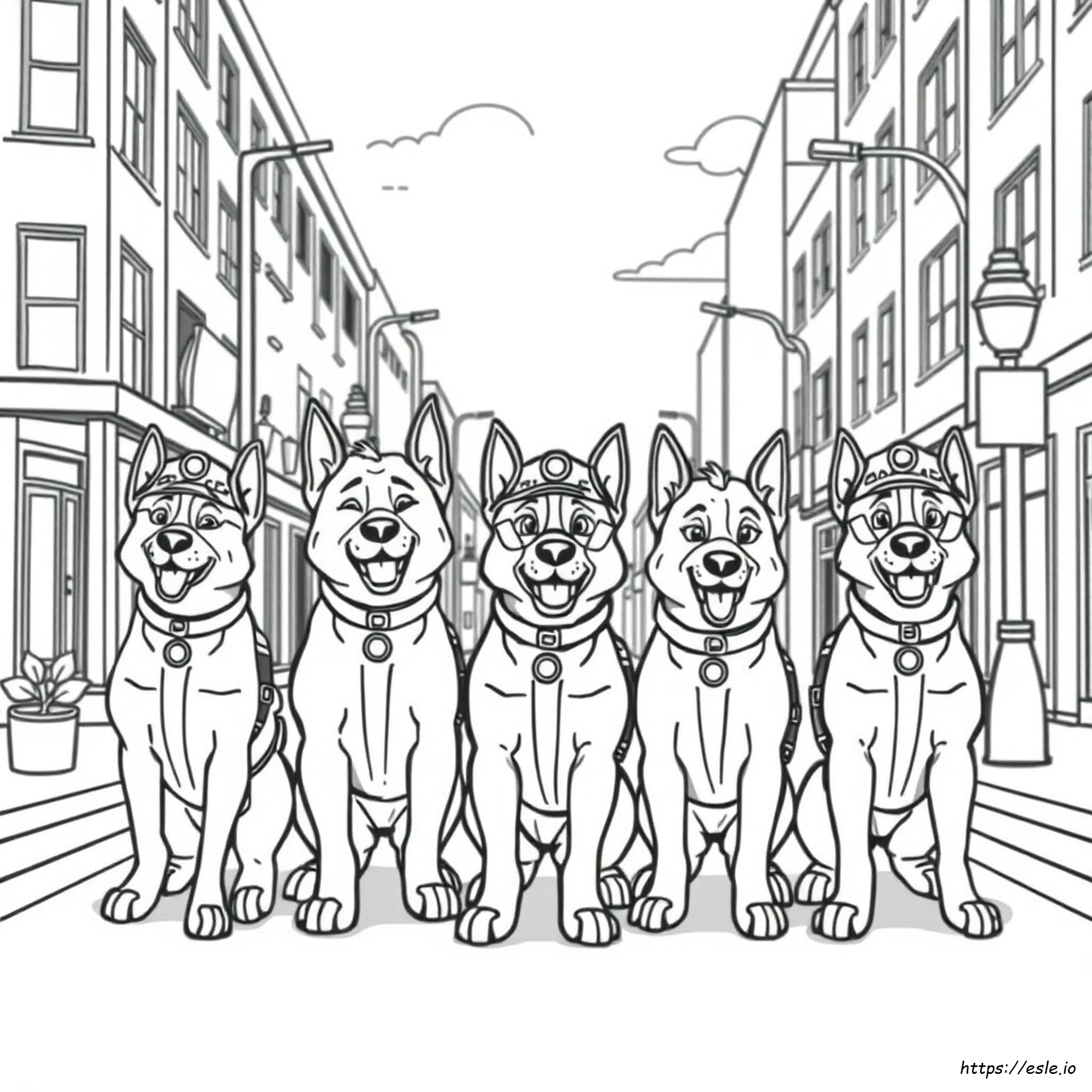 Páginas Para Colorear Del Escuadrón Canino