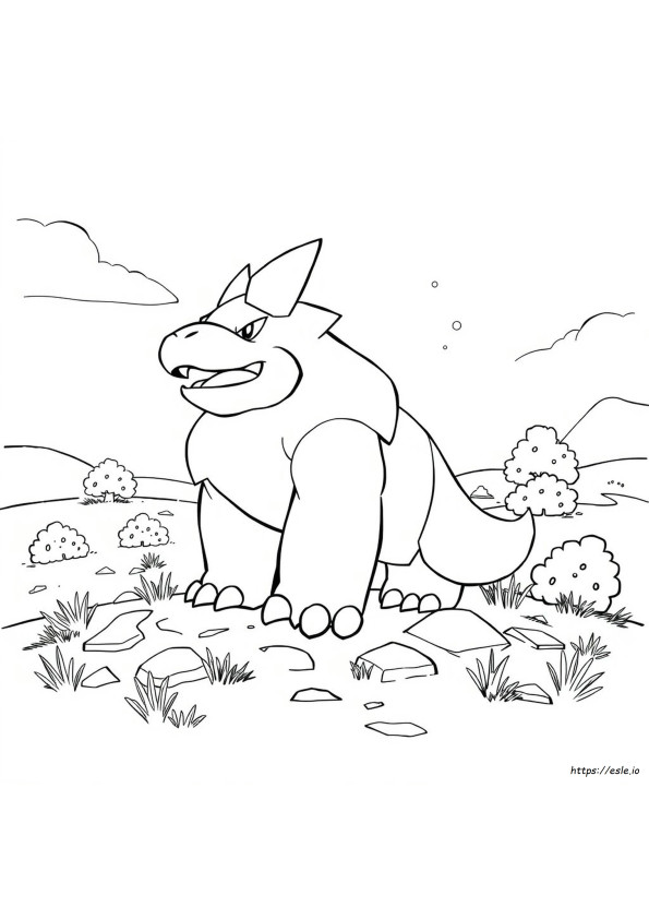 Emboar Pokemon Színező Oldalak