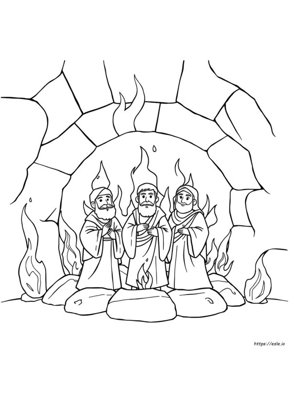 Coloring Page Of Shadrach Meshach And Abednego