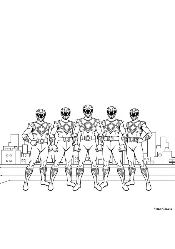 Power Rangers Ausmalbuch