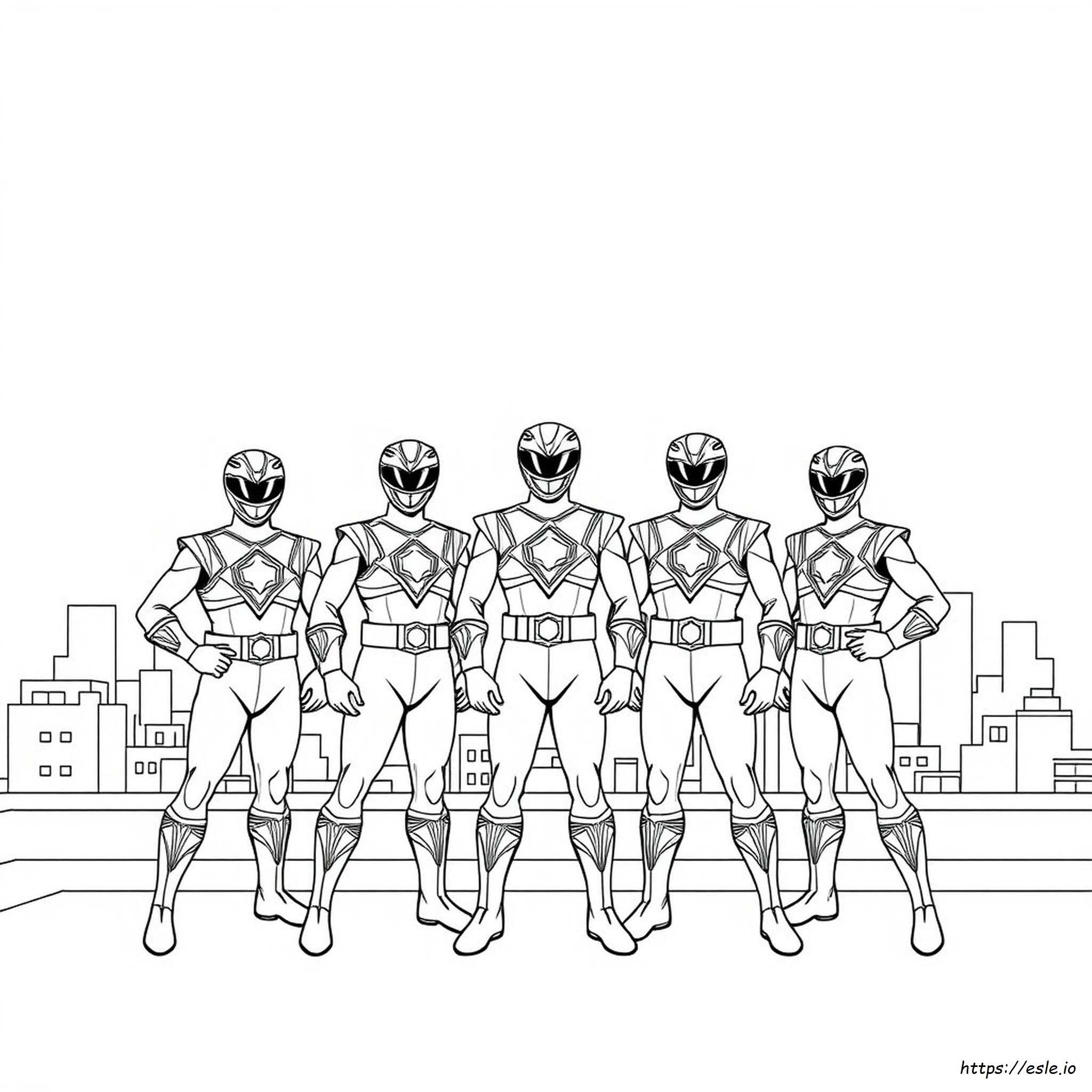 Power Rangers Colouring Book