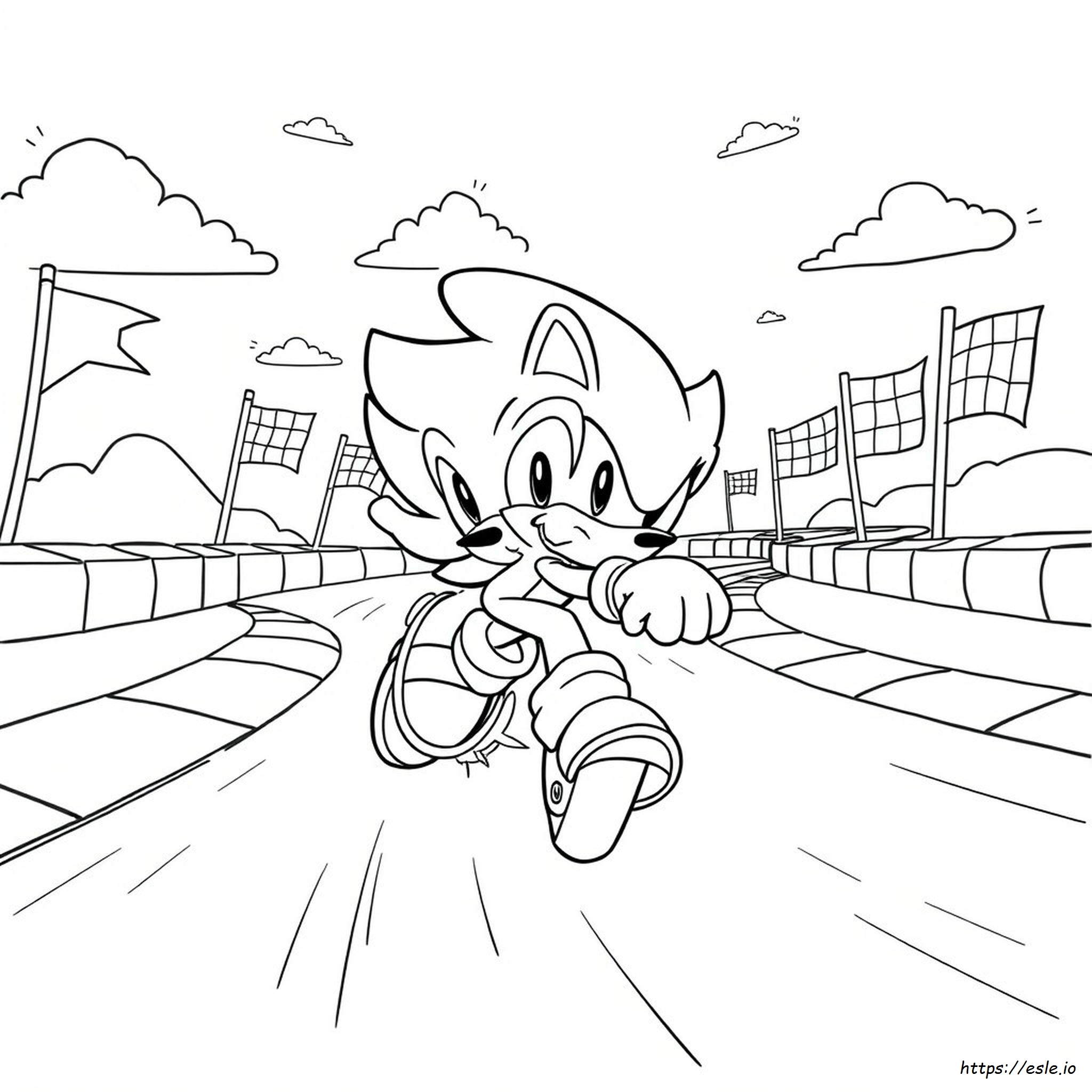 Sonic Racing Ausmalbilder