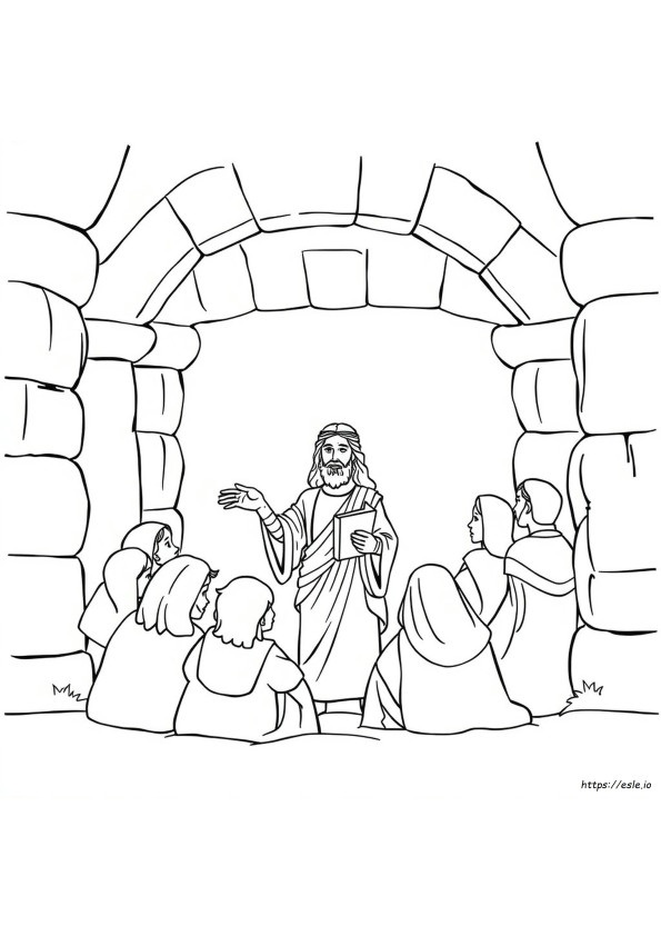 Jesus In The Temple Coloring Sheet