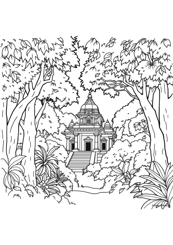 Temple Coloring Pictures