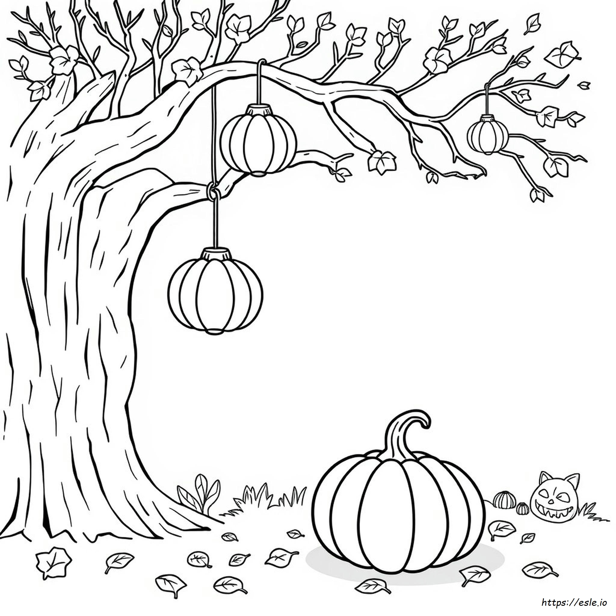 Halloween Coloring Page Kindergarten Free Printable