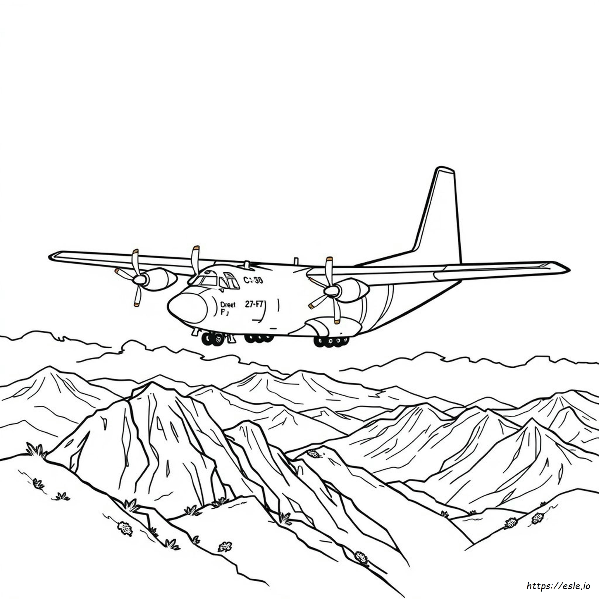 C 130 Coloring Page