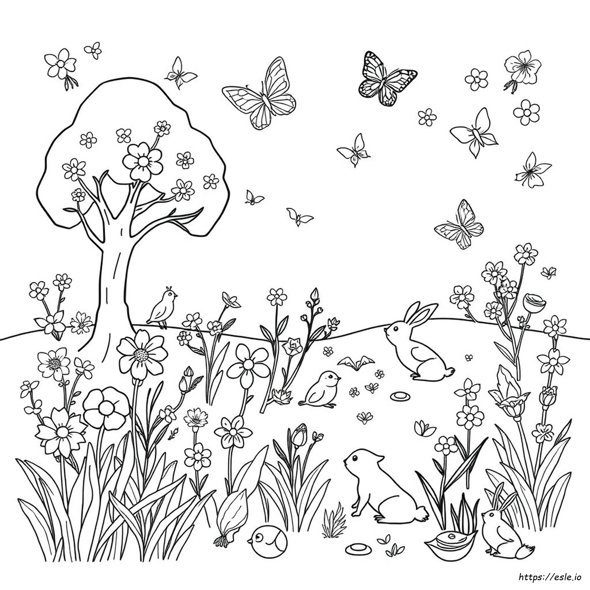 Flora And Fauna Coloring Pages