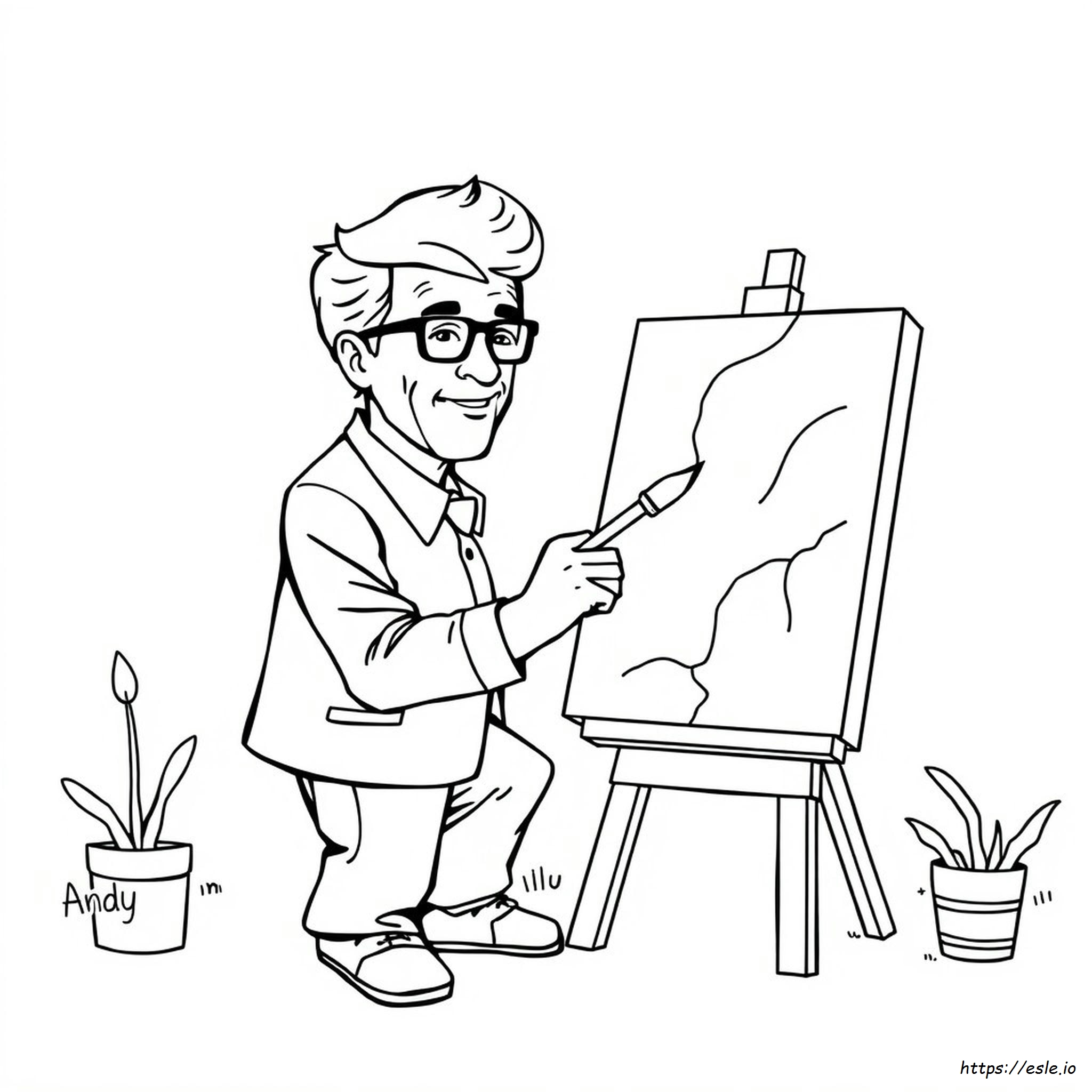Andy Warhol Coloring Pages Free