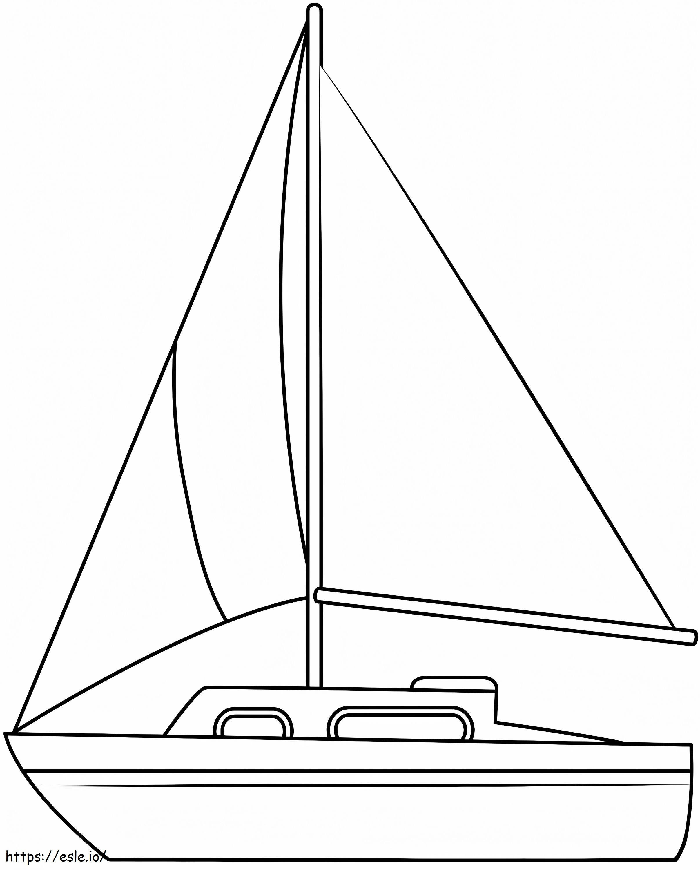 Free Sailboat coloring page