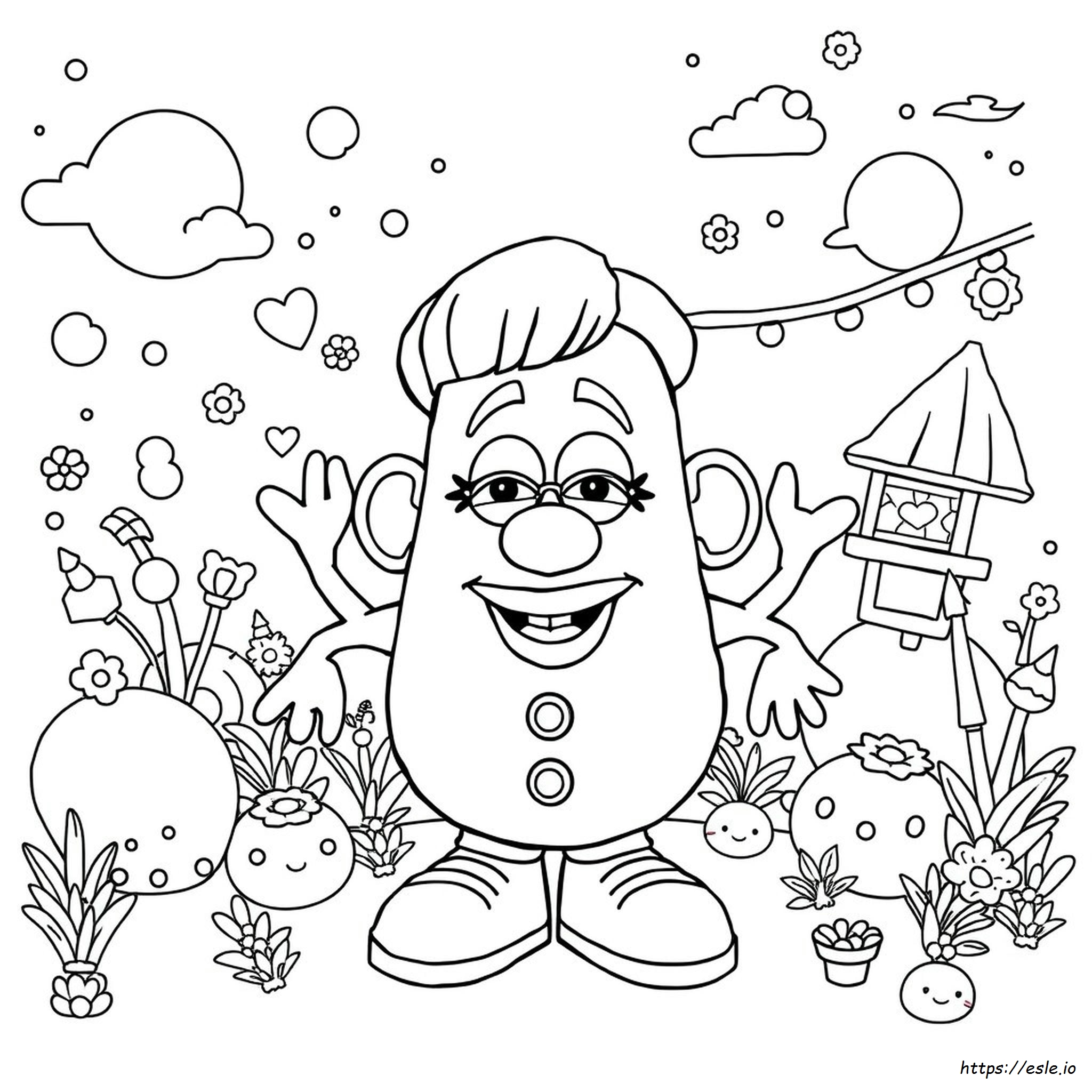 Mrs Potato Head Coloring Page Melanie Martinez
