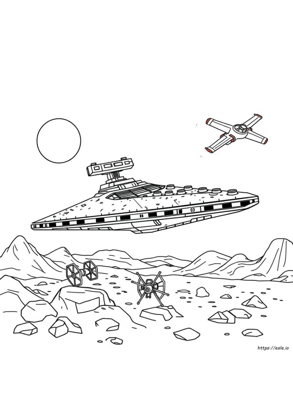 Buku Mewarnai Lego Star Wars