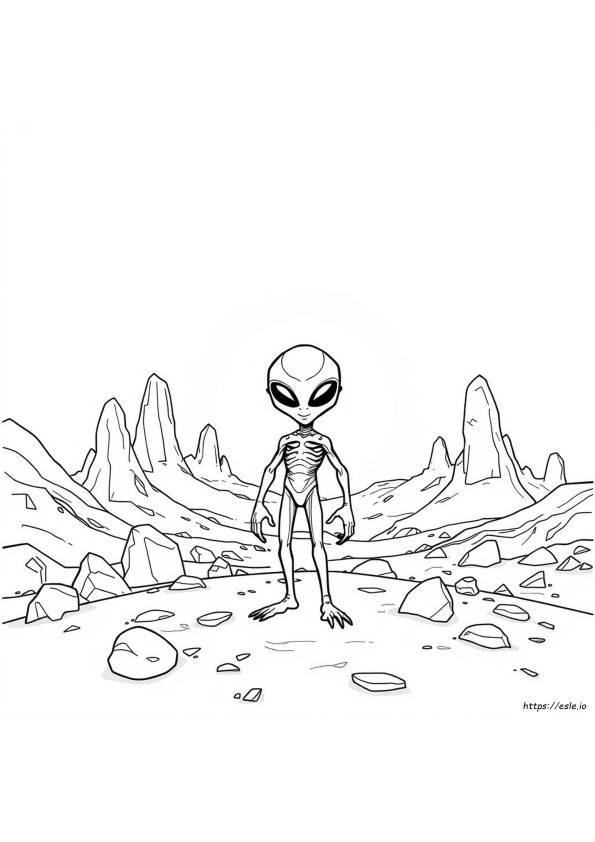 Coloriages Alien X