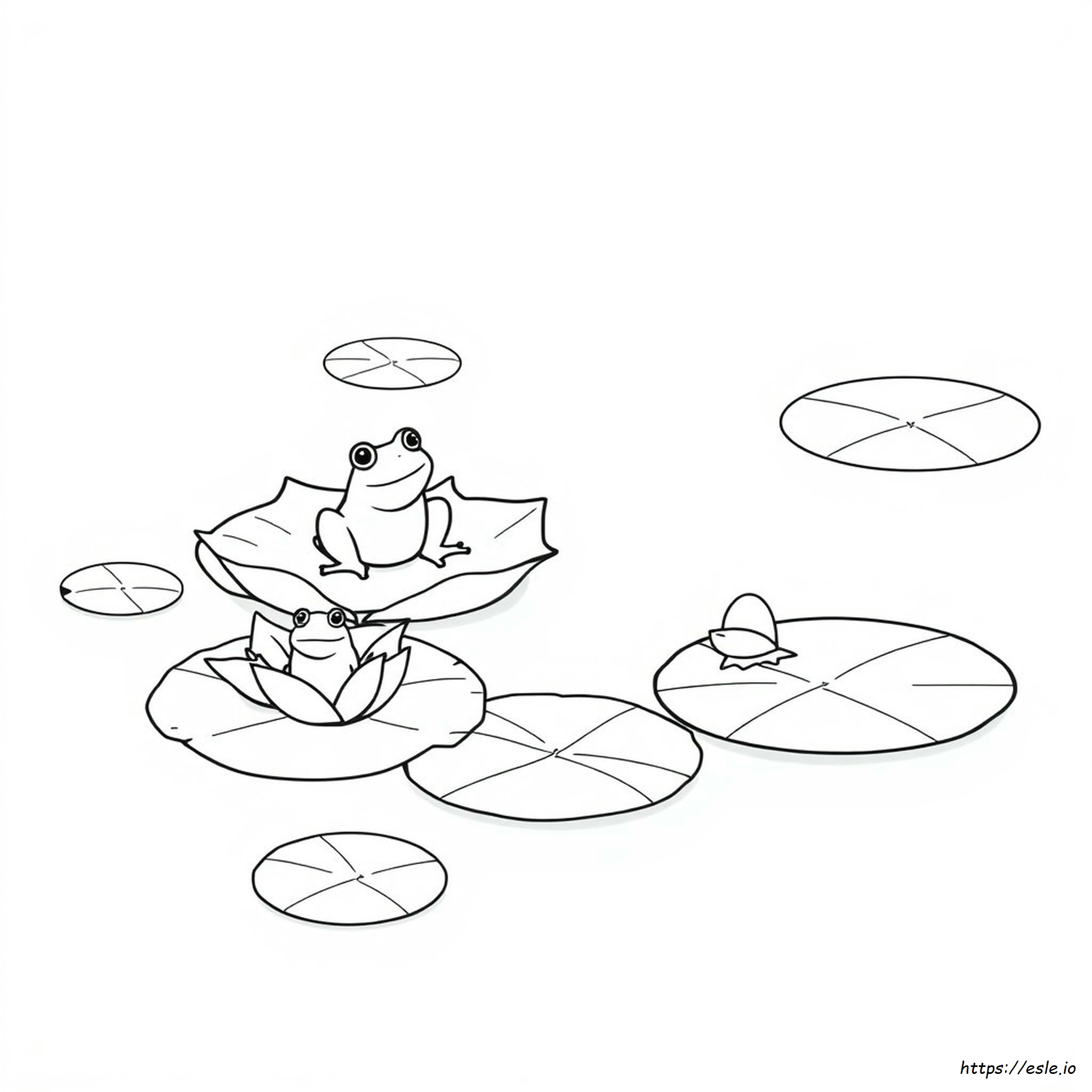 Coloring Pages Of Lily Pads