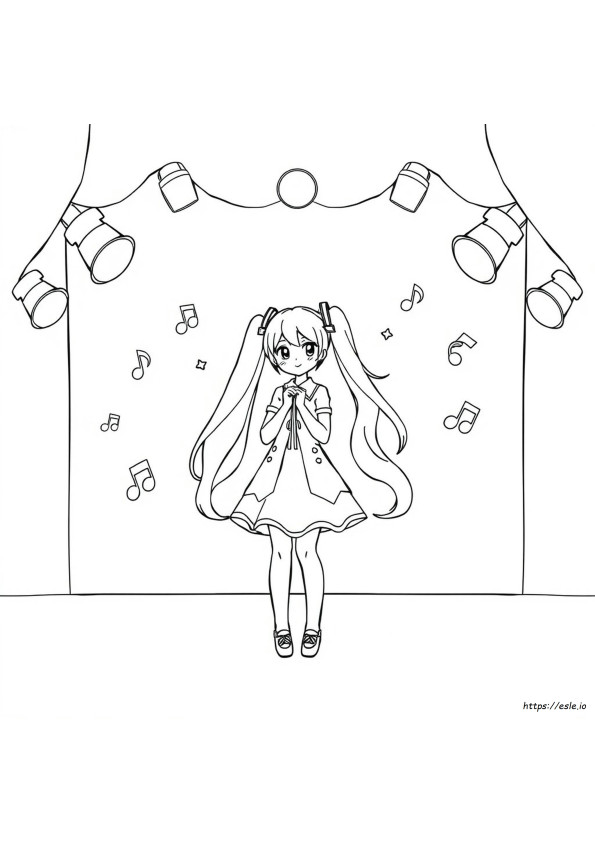 Miku Kleurplaat