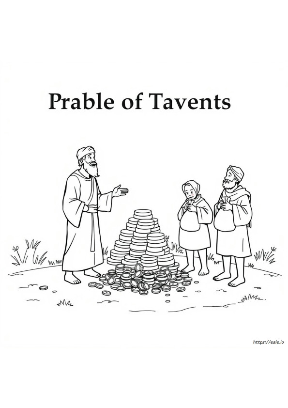 Parable Of Talents Coloring Page