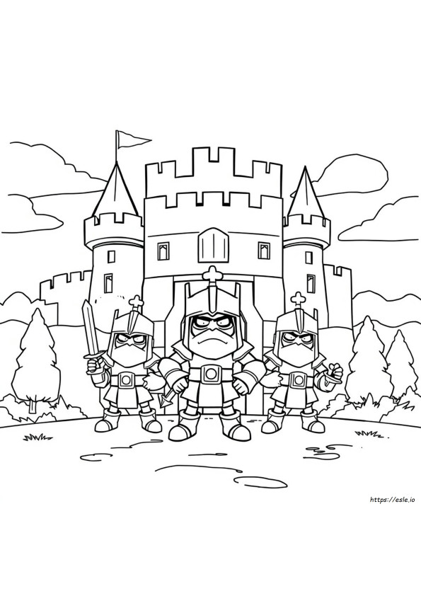 Nyomtatható Castle Crashers Színező Oldalak