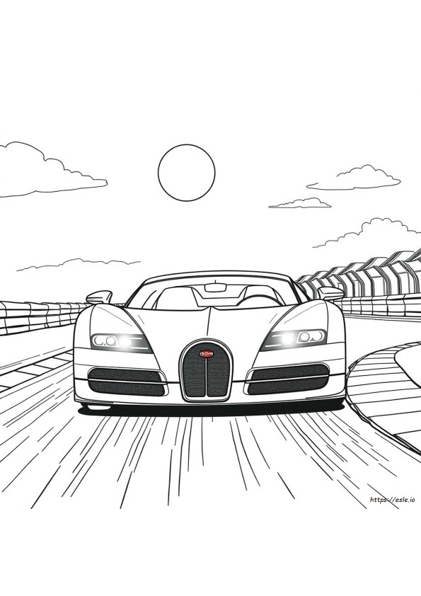 Bugatti Veyron Super Sport Coloring Pages