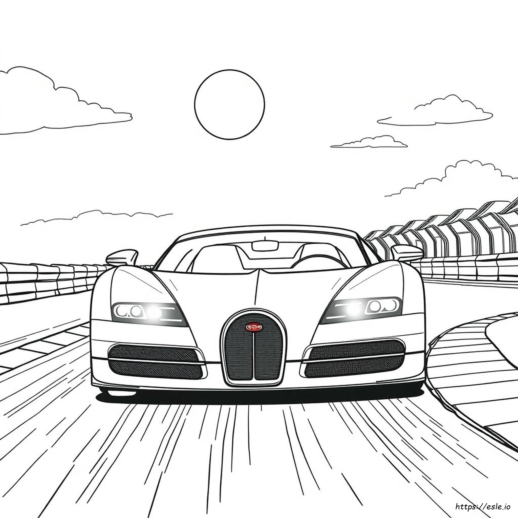 Bugatti Veyron Super Sport Coloring Pages