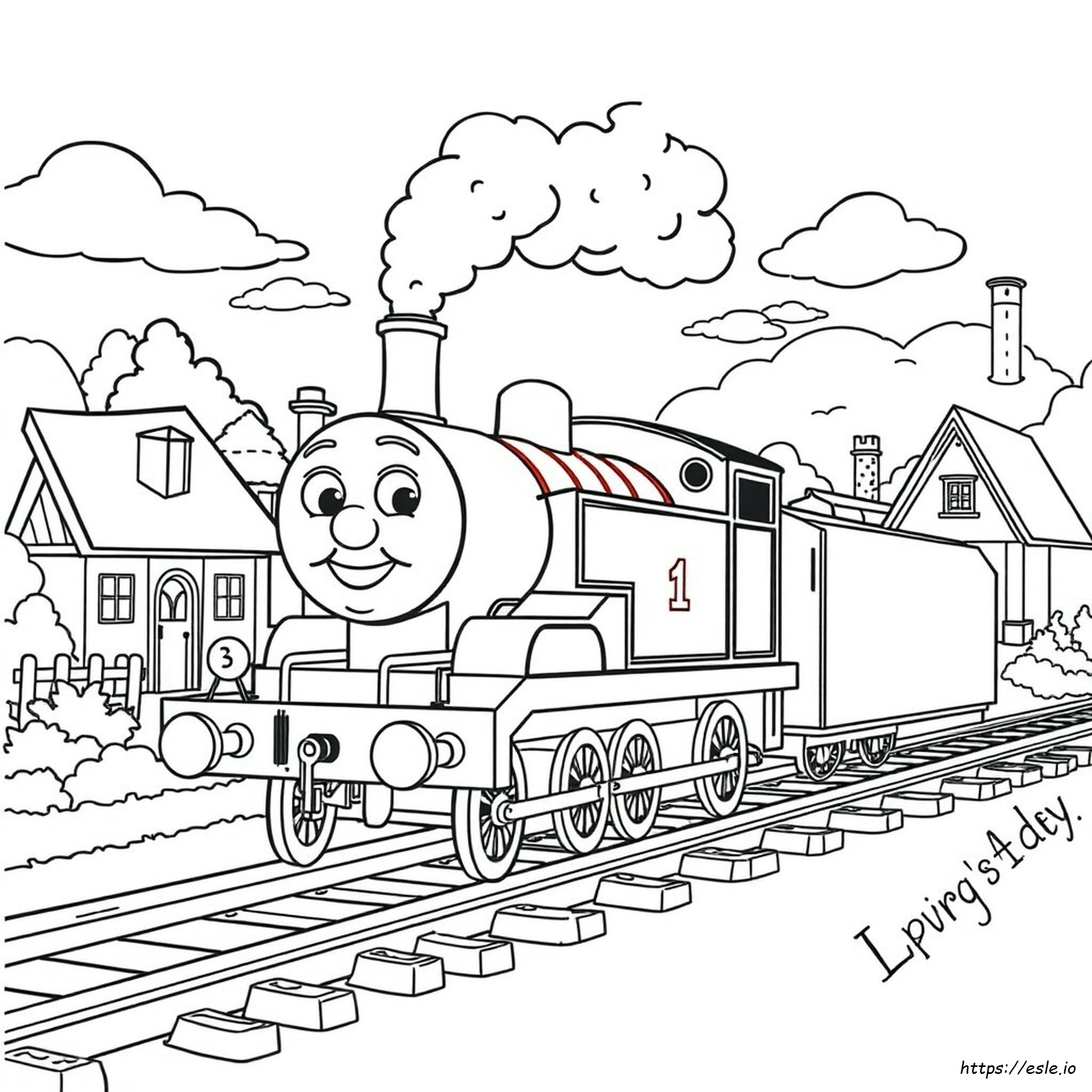 Thomas The Tank Engine Coloring Book Pages