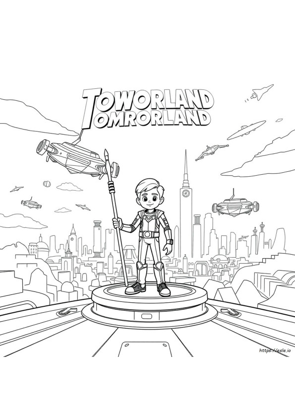 Miles From Tomorrowland Coloring Pages