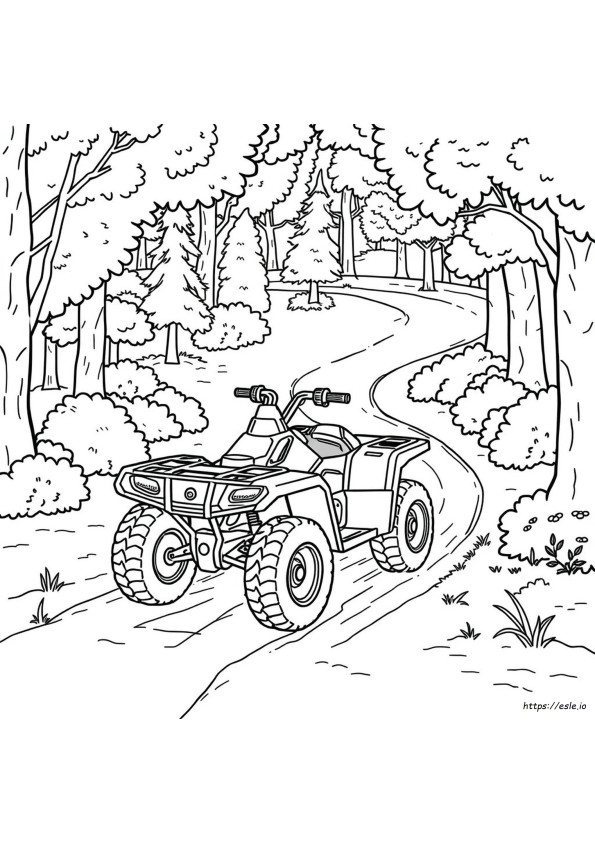 Four Wheeler Coloring Pages Printable