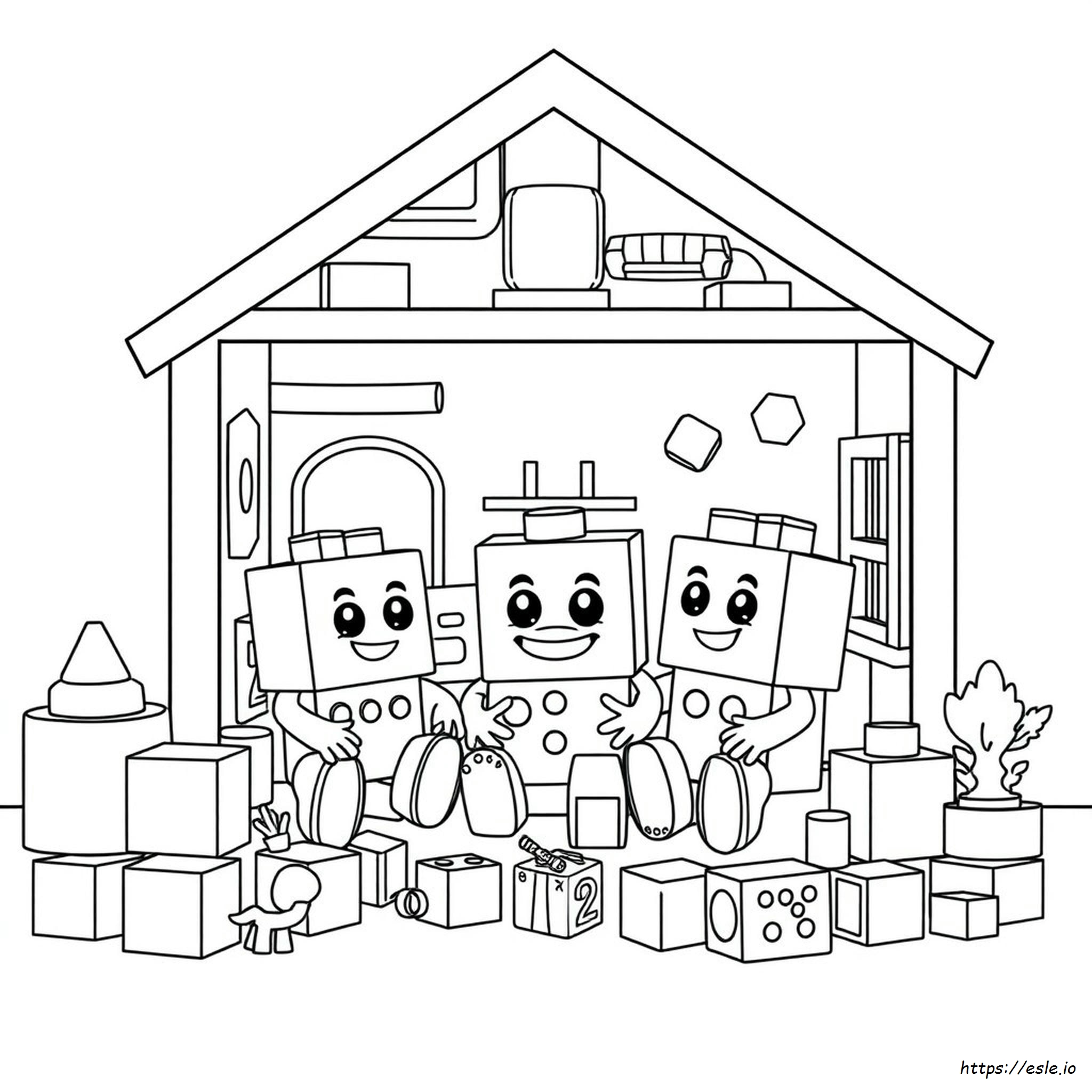 Pagina Da Colorare Numberblocks 'Fun House Toys'
