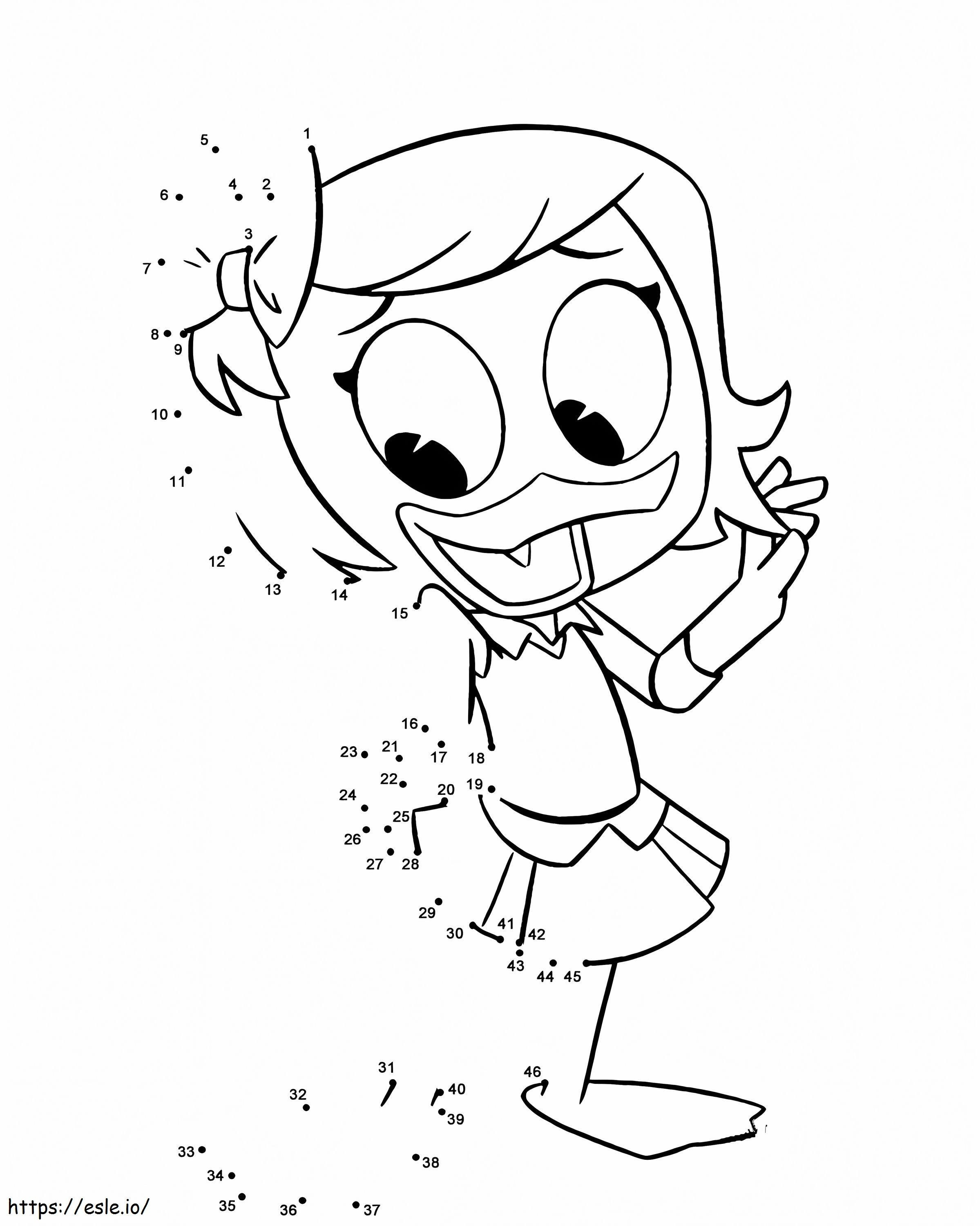 Webby Vanderquack Point To Points coloring page