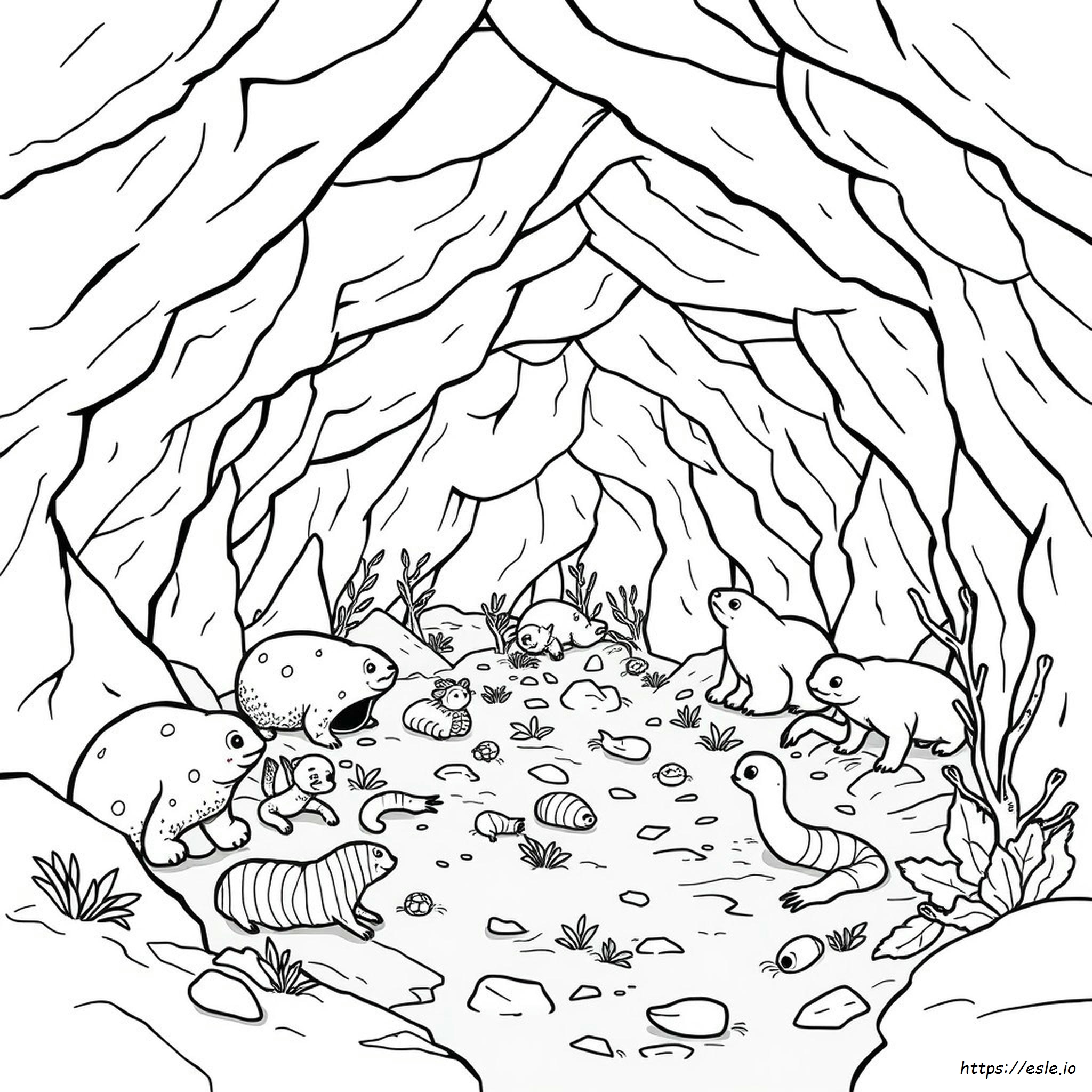 Underground Animals Coloring Pages