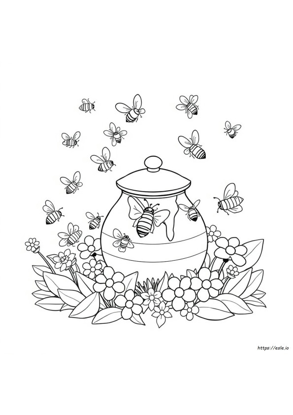 Hunny Pot Coloring Page
