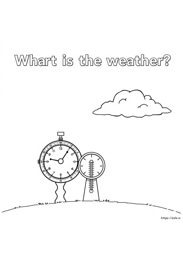 Wat Is Het Weer Vandaag Kleurplaat