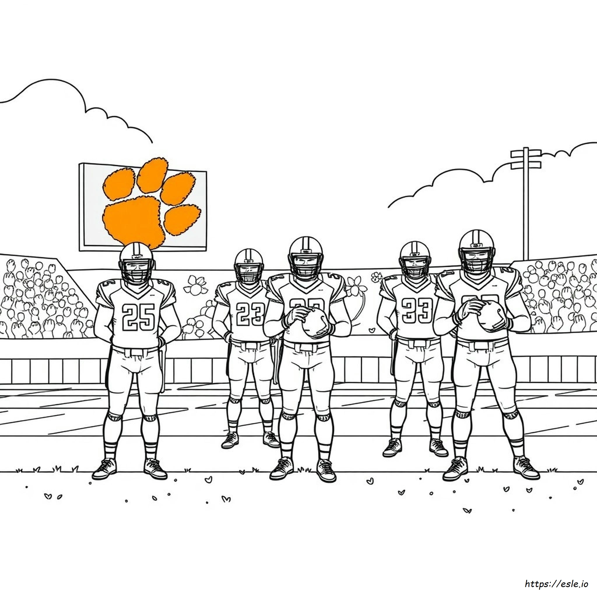 Clemson Football Coloring Pages